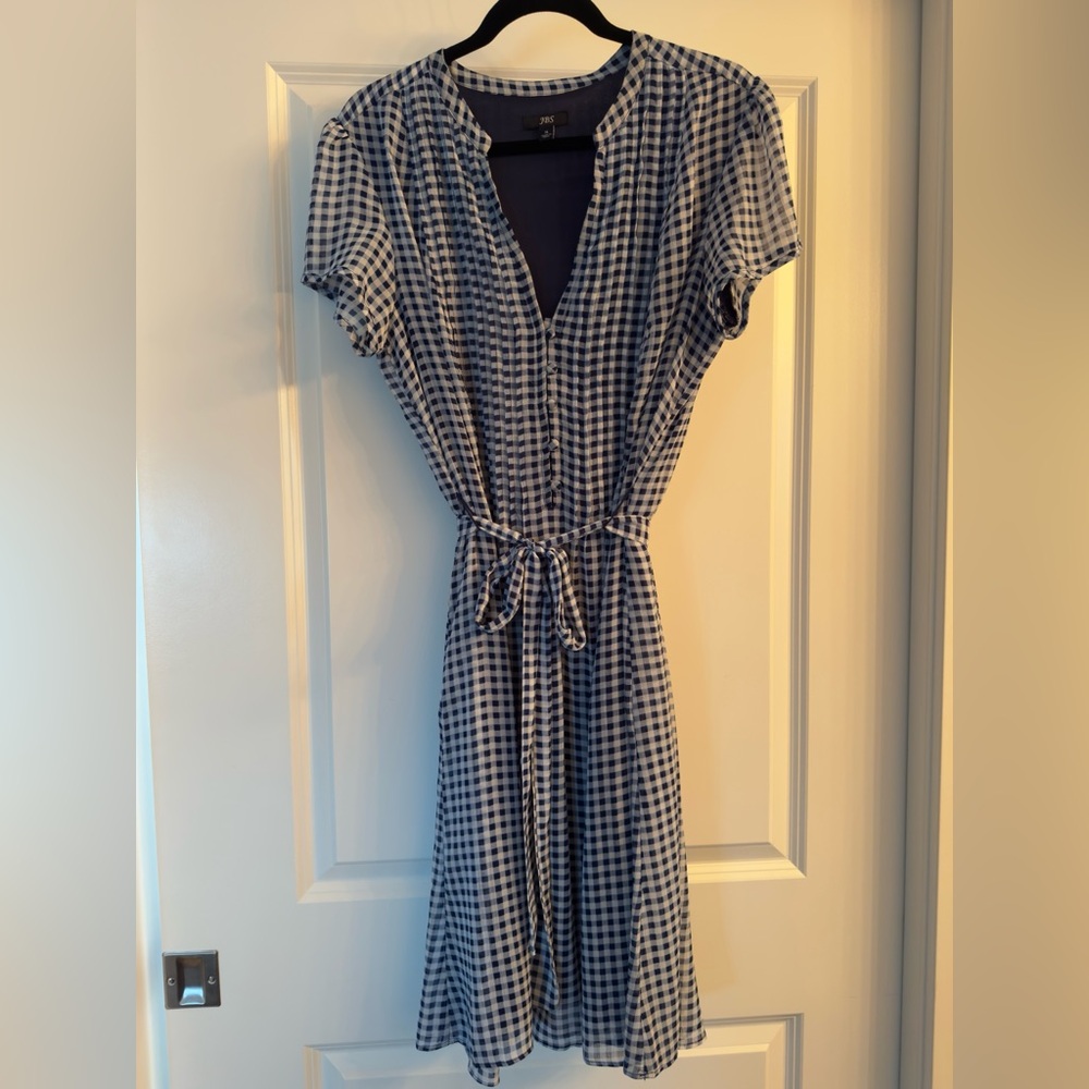 Vintage JBS Blue Gingham Dress